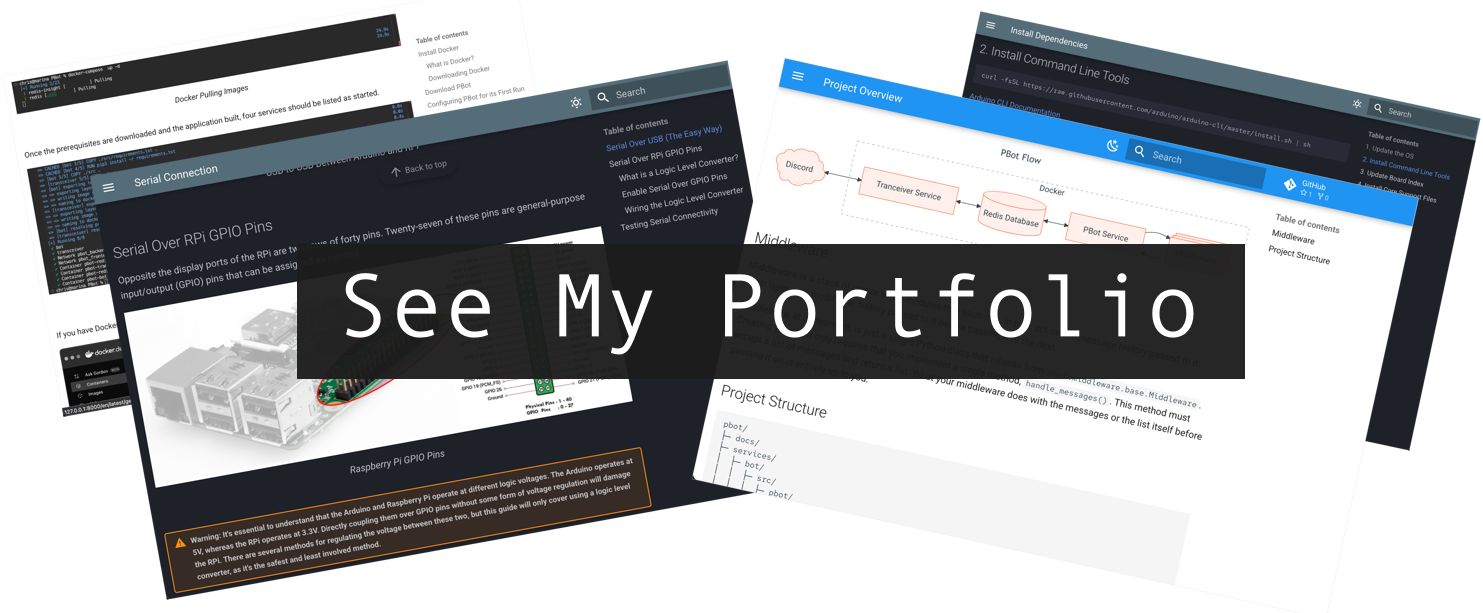 See my Portfolio